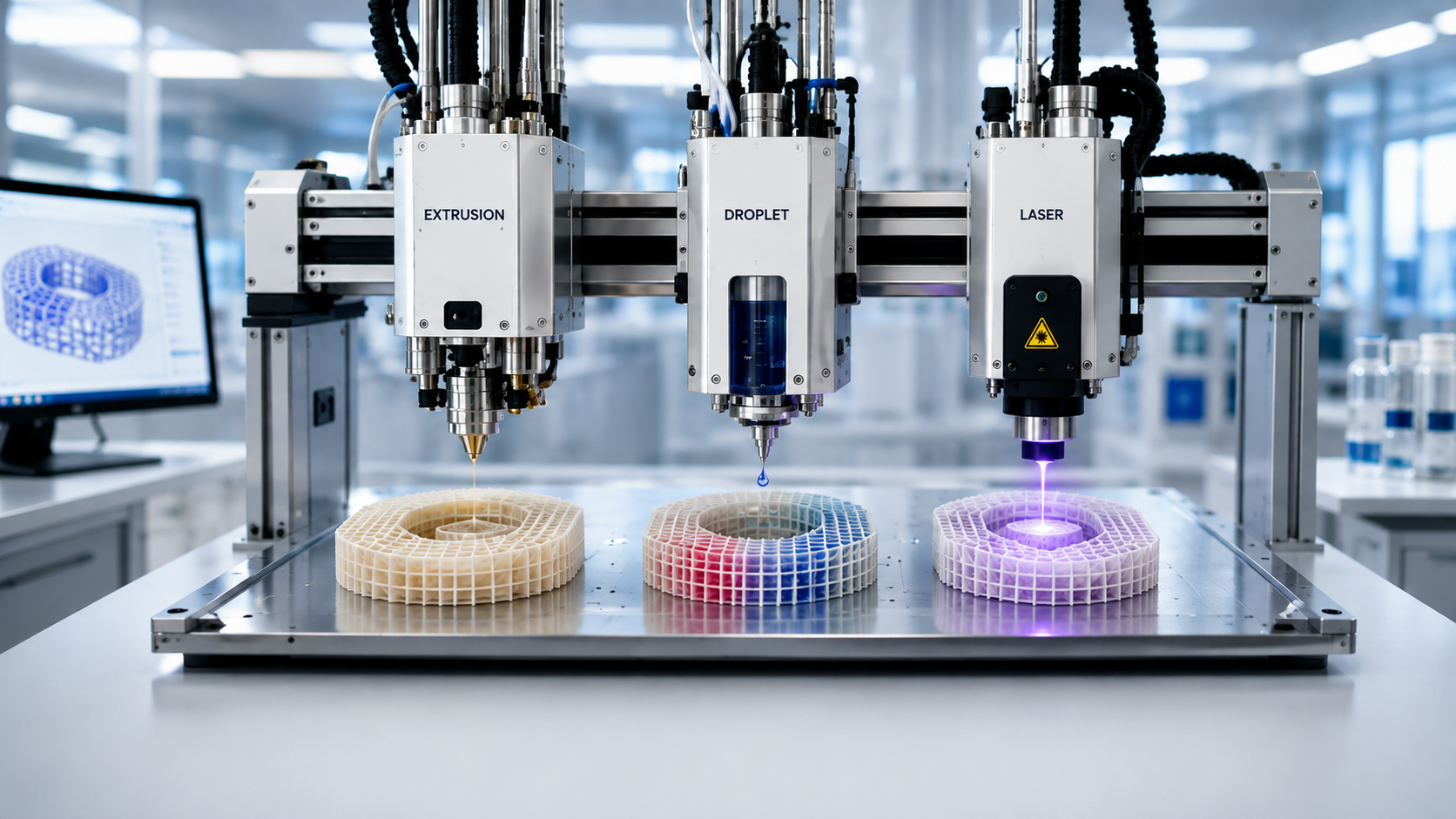 Digital manufacturing and additive manufacturing workflow visual for the 3MF BIO project